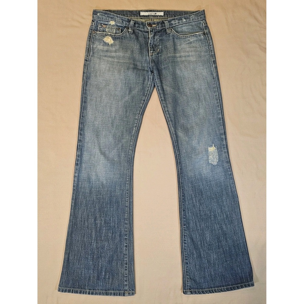 Joe's Jeans The Rocker Skinny Flare Denim Jeans Distressed Made In USA Size‎ 29